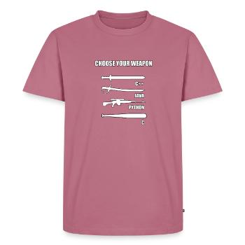 Lustiges Entwickler-IT-Theme für Informatiker - Männer Premium Bio T-Shirt - Mauve - Vorne - Nico (187cm)