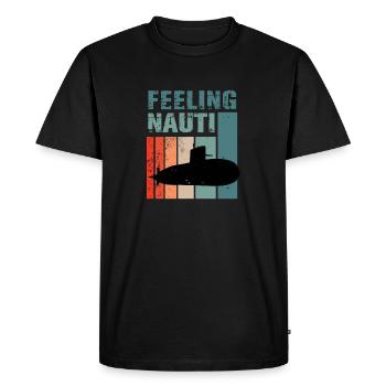 Drôle de hobby casquette de marin capitaine de - T-shirt Premium bio Homme - noir - Devant - Nico (187cm)