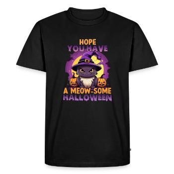 Costume de chat d'Halloween pour cadeau - T-shirt Premium bio Homme - noir - Devant - Nico (187cm)