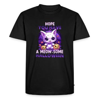 Kawaii Stuff Costume chat d'Halloween cadeau - T-shirt Premium bio Homme - noir - Devant - Nico (187cm)