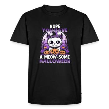 Kawaii cats Halloween costume for Halloween fans - Men's Premium Organic T-Shirt - black - Front - Nico (187cm)