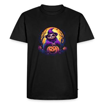 Halloween Costume paresseux douce fête d'Halloween - T-shirt Premium bio Homme - noir - Devant - Nico (187cm)