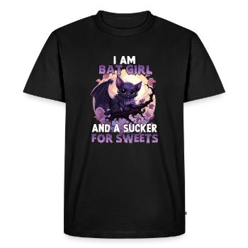 Halloween Costume Bat Girl Cosplay Kawaii - T-shirt Premium bio Homme - noir - Devant - Nico (187cm)