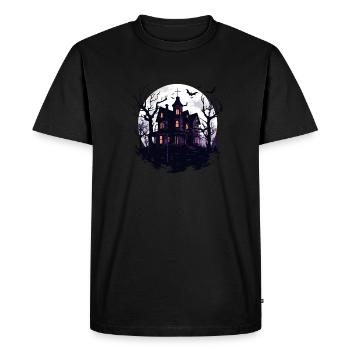 Halloween haunted house horror halloween costume - Men's Premium Organic T-Shirt - black - Front - Nico (187cm)