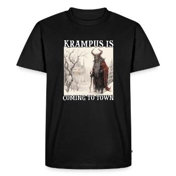 Krampus Père Noël T Personnage de légende - T-shirt Premium bio Homme - noir - Devant - Nico (187cm)