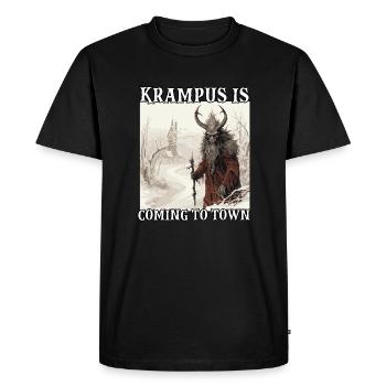 Masque de Krampus | Costume de Krampus Kramperl | - T-shirt Premium bio Homme - noir - Devant - Nico (187cm)
