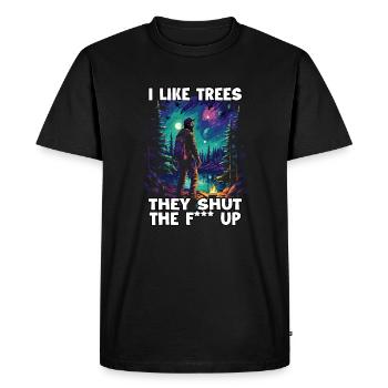 T amusant pour les fans de randonnée et motif de - T-shirt Premium bio Homme - noir - Devant - Nico (187cm)