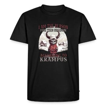 Krampus T Bad Santa Claus Kramperl Krampus - Men's Premium Organic T-Shirt - black - Front - Nico (187cm)