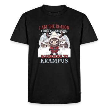 Krampus Kramperl | Costume Krampus Père Noël - T-shirt Premium bio Homme - noir - Devant - Nico (187cm)