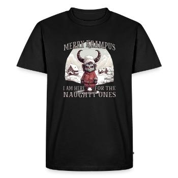 Krampus T Père Noël bavarois Kramperl - T-shirt Premium bio Homme - noir - Devant - Nico (187cm)