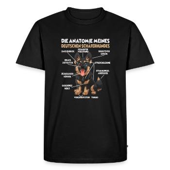 Allemand Boxer Dog Walk T Dog Lover Chiens Boxer - T-shirt Premium bio Homme - noir - Devant - Nico (187cm)