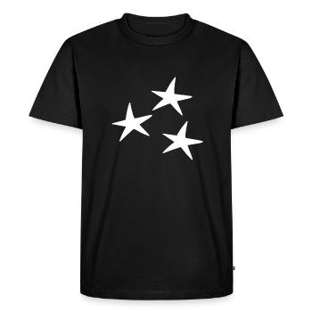 Star pattern icon - Men's Premium Organic T-Shirt - black - Front - Nico (187cm)