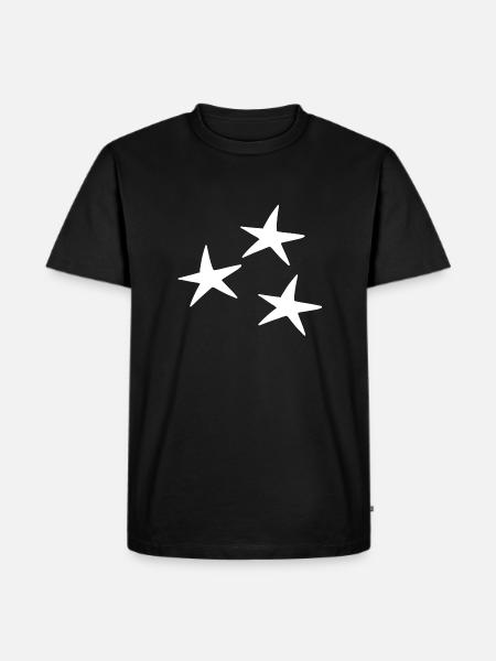 Star pattern icon - Men's Premium Organic T-Shirt - black