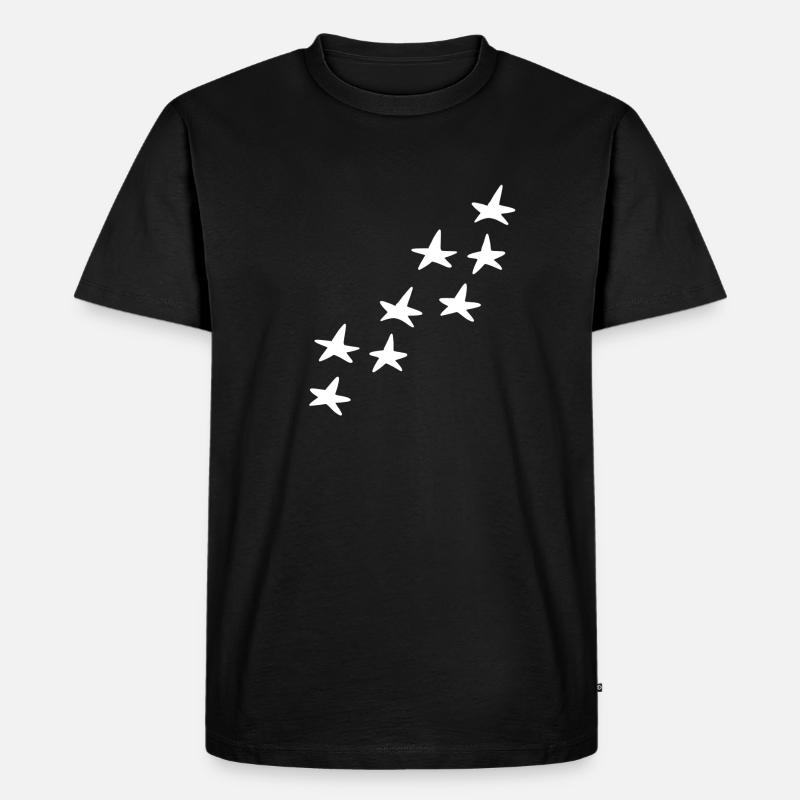 Star Pattern Shape Star Symbol - Men's Premium Organic T-Shirt - black