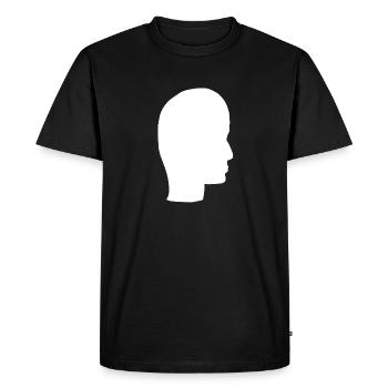 Head Profile People People Page Icon - Men's Premium Organic T-Shirt - black - Front - Nico (187cm)