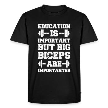 Entraînement de remise en forme - cadeau drôle pour les athlètes - T-shirt Premium bio Homme - noir - Devant - Nico (187cm)