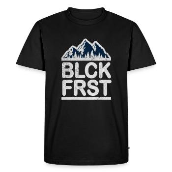 Black Forest Black Forest mountains home - Men's Premium Organic T-Shirt - black - Front - Nico (187cm)
