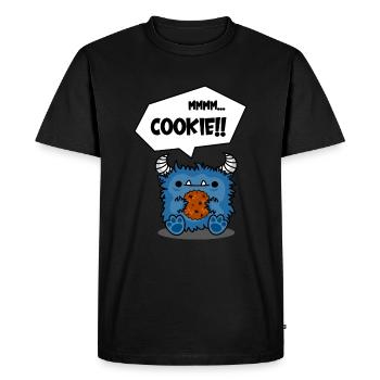 Cookie Monsta - Men's Premium Organic T-Shirt - black - Front - Nico (187cm)