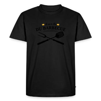 roi du barbecue - T-shirt Premium bio Homme - noir - Devant - Nico (187cm)