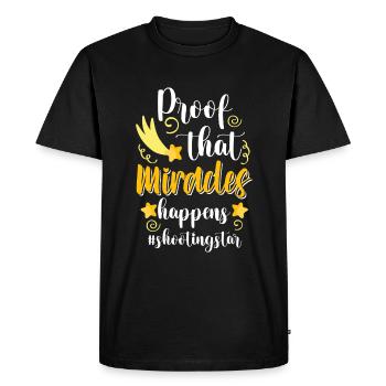 Shooting Star Ciel Astronomie Rêves - T-shirt Premium bio Homme - noir - Devant - Nico (187cm)
