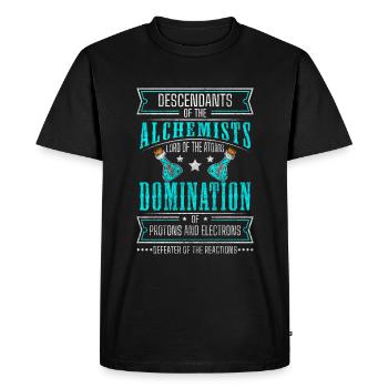 Alchemist Nature Occult Research - Men's Premium Organic T-Shirt - black - Front - Nico (187cm)