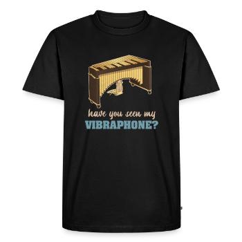 Instrument de musique Vibraphone Musiciens Musique - T-shirt Premium bio Homme - noir - Devant - Nico (187cm)
