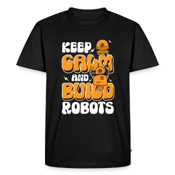 Robot électrique Jouets Robotique - T-shirt Premium bio Homme - noir - Devant - Nico (187cm)