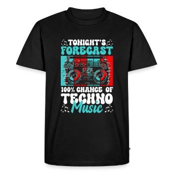 House Rave Music Music Energy - Men's Premium Organic T-Shirt - black - Front - Nico (187cm)