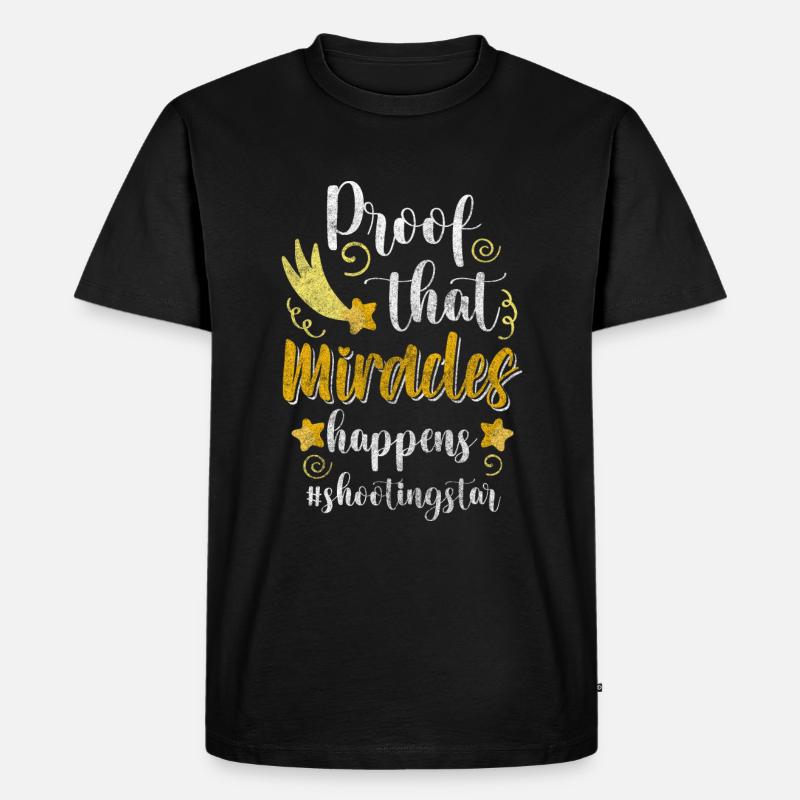 Sternenhimmel Träumen Sternchen - Männer Premium Bio T-Shirt - Schwarz