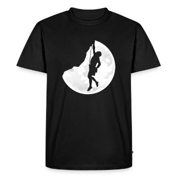 Escalade Bouldern grimpeur de rochers cadeau - T-shirt Premium bio Homme - noir - Devant - Nico (187cm)