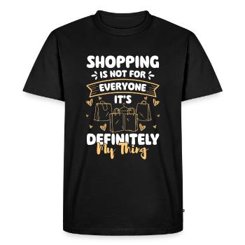 Shopping Shopaholik Acheter des chaussures - T-shirt Premium bio Homme - noir - Devant - Nico (187cm)
