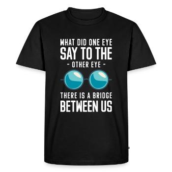 Opticiens lunetiers - T-shirt Premium bio Homme - noir - Devant - Nico (187cm)