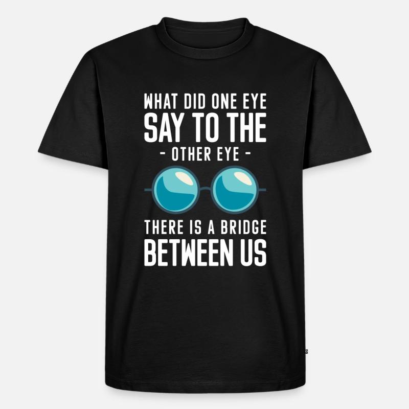 Brillen Optiker - Männer Premium Bio T-Shirt - Schwarz
