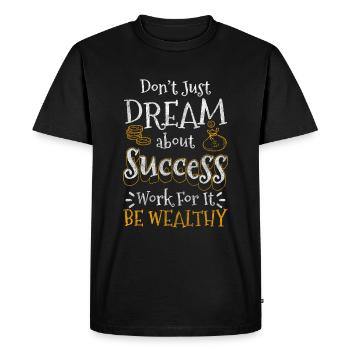 Reich Euro Capitalism - Men's Premium Organic T-Shirt - black - Front - Nico (187cm)