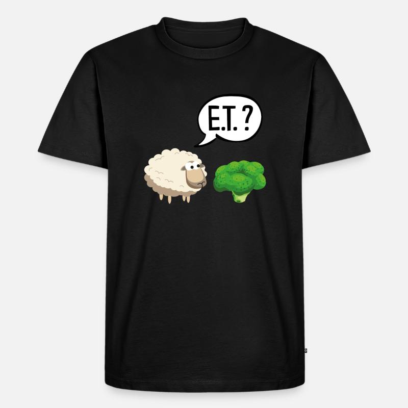 Sheep ET - Männer Premium Bio T-Shirt - Schwarz