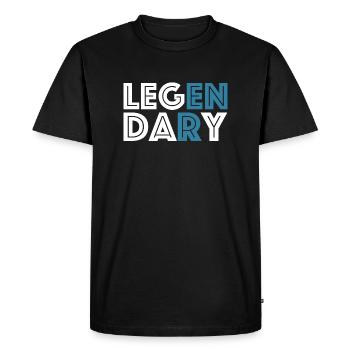 Jour de l’étape | Légendaire, Fitness, Santé, Jambes - T-shirt Premium bio Homme - noir - Devant - Nico (187cm)