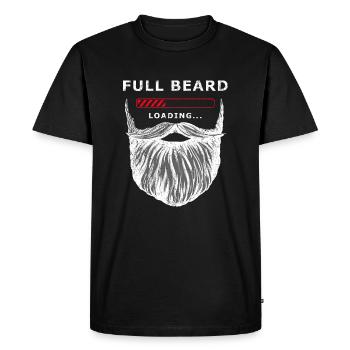 Full beard loading - T-shirt Premium bio Homme - noir - Devant - Nico (187cm)