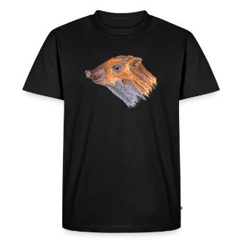 Sanglier - T-shirt Premium bio Homme - noir - Devant - Nico (187cm)