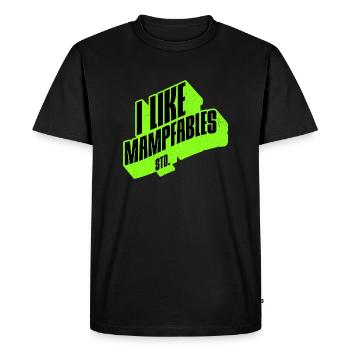 I like Mampfables - Live Healthy in the Spirit - Men's Premium Organic T-Shirt - black - Front - Nico (187cm)