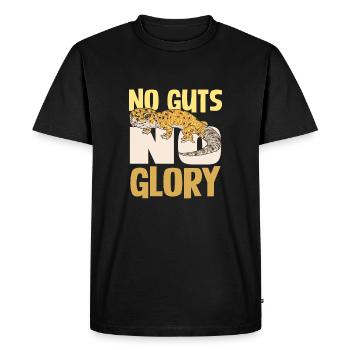 No Guts No Glory Gecko Adventure - Men's Premium Organic T-Shirt - black - Front - Nico (187cm)