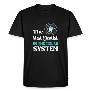 Le meilleur dentiste dans le système molaire - T-shirt Premium bio Homme - noir - Devant - Nico (187cm)