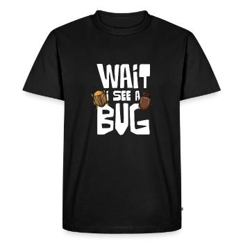 Attends, je vois un insecte Amateurs d’insectes - T-shirt Premium bio Homme - noir - Devant - Nico (187cm)