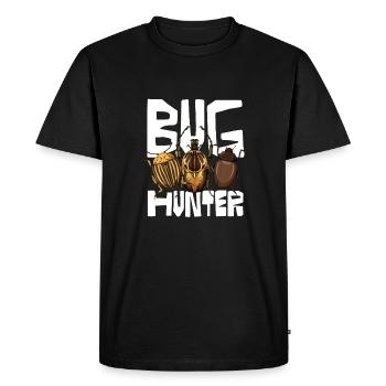 Bug Hunter Insect Lover Design - Men's Premium Organic T-Shirt - black - Front - Nico (187cm)