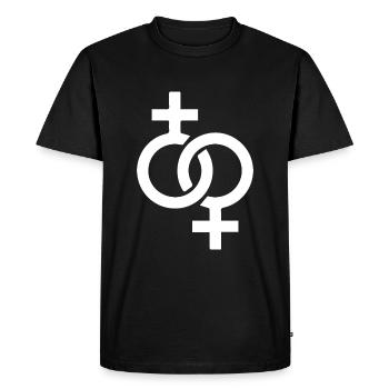 Mariage gay Lesbienne Gay Pride - T-shirt Premium bio Homme - noir - Devant - Nico (187cm)