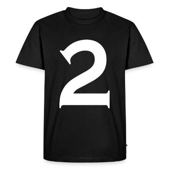 2 - T-shirt Premium bio Homme - noir - Devant - Nico (187cm)