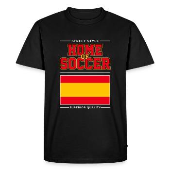 Le berceau du football - T-shirt Premium bio Homme - noir - Devant - Nico (187cm)