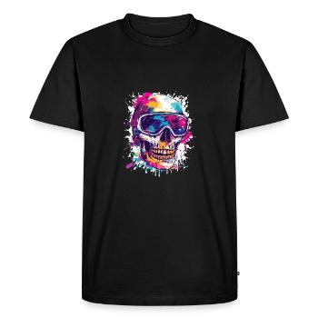 Ski Skull Lunettes de ski - T-shirt Premium bio Homme - noir - Devant - Nico (187cm)