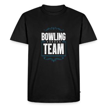 Équipe de bowling - T-shirt Premium bio Homme - noir - Devant - Nico (187cm)