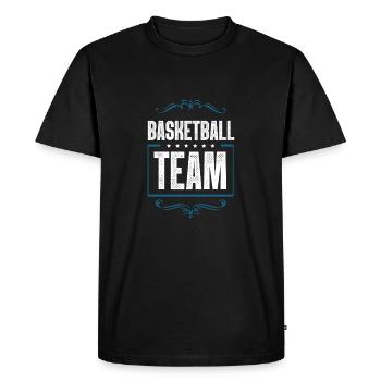 Équipe de basket-ball - T-shirt Premium bio Homme - noir - Devant - Nico (187cm)