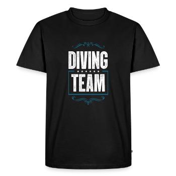 Équipage de plongée - T-shirt Premium bio Homme - noir - Devant - Nico (187cm)